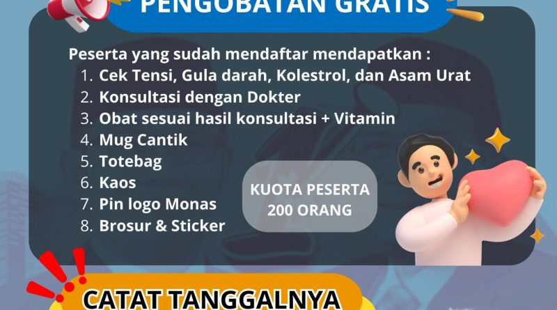 Pemeriksaan Kesehatan Dan Pengobatan Gratis TIM RELAWAN RIDO  KOMITE  ELANG BONDOL