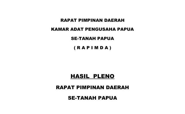 Mosi Tidak Percaya Pimpinan Daerah KAPP Papua se-Tanah Papua terhadap Ketua Umum Godlief Walter Baransano