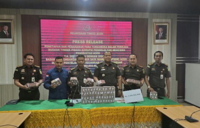 Dugaan Korupsi Beasiswa,Kejati Aceh Tetapkan 3Tersangka,Termasuk Mantan PJ Wako Langsa