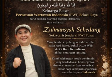 PWI Bekasi Raya Sampaikan Duka Mendalam atas Wafatnya Sekjen PWI Pusat Zulmansyah Sekedang