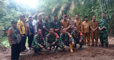 Perkuat Akses Desa, Dandim 0421/LS Ikuti Vicon Ground Breaking Jembatan Perintis Garuda, penghubung dua desa talang jawa- Neglasari.