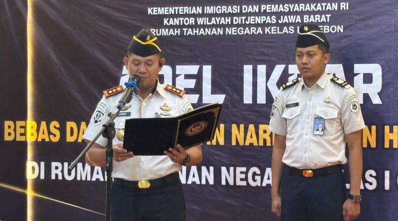 Apel pembacaan ikrar zero narkoba dan handphone, menolak segala bentuk peredaran narkoba,komunikasi ilegal di lingkungan Rutan.