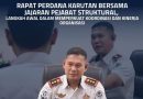 Rapat Perdana Karutan Bersama Jajaran Pejabat Struktural Langkah Awal Dalam Memperkuat Kordinasi Dan Kinerja Organisasi
