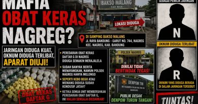PEREDARAN OBAT KERAS DI NAGREG DISOROT, PUBLIK DESAK PENINDAKAN TEGAS