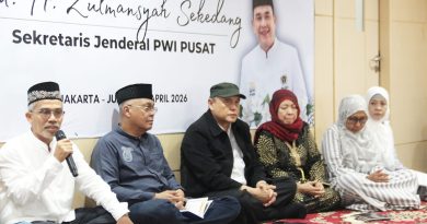 PWI Pusat Gelar Takziah dan Doa Bersama, Sekjen Zulmansyah Sekedang Dikenang Sosok Total dan Berdedikasi   