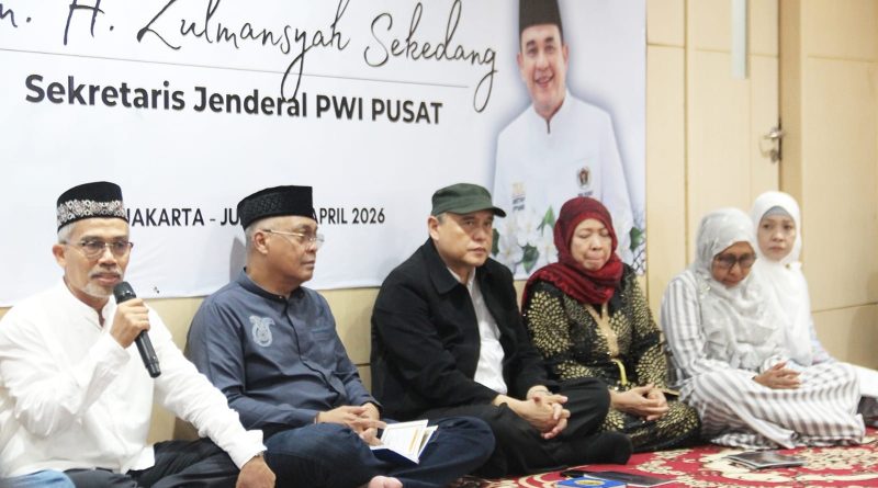 PWI Pusat Gelar Takziah dan Doa Bersama, Sekjen Zulmansyah Sekedang Dikenang Sosok Total dan Berdedikasi   