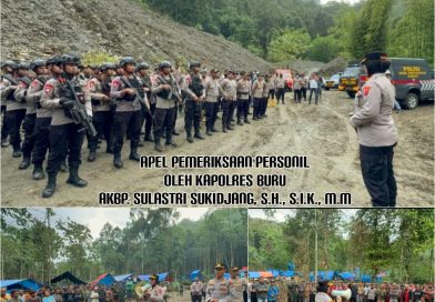 Amankan Proyek Strategis Nasional, Polres Buru Laksanakan Penertiban Dan Pengosongan Areal Peti