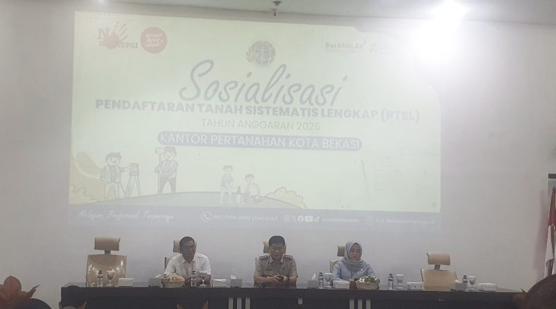 Targetkan 3000 Sertifikat Terbit di Tahun 2026, ATR/BPN Kota Bekasi Gelar Sosialisasi PTSL