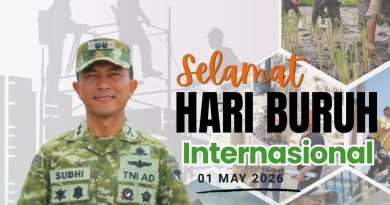 Kodim 0117/Aceh Tamiang Ucapkan Selamat Hari Buruh Internasional 1 Mei 2026