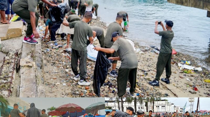 Wujudkan Lingkungan Asri, Prajurit Kodam XV/Pattimura Bersihkan Kota Ambon