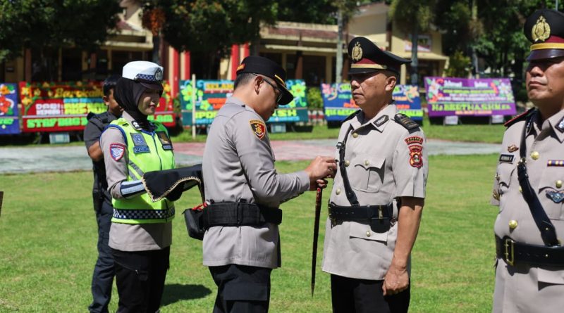 Kapolres Pagar Alam Januar Kencana Setia Persada Pimpin Langsung Upacara Sertijab