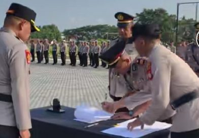 Kapolres Pangandaran Menggelar Acara Serah Terima Jabatan ( Sertijab )