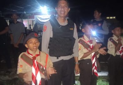 Patroli Malam dan Pemantauan Area Perkemahan SMKN 11 Luwu, Polres Luwu Pastikan Situasi Aman dan Kondusif