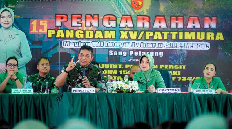 Pangdam XV/Pattimura Sapa Prajurit dan Persit di Wilayah Bumi Duan Lolat