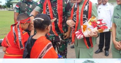 Danrem 151/Binaiya Dampingi Pangdam XV/Pattimura Kunjungan Kerja ke Kodim 1511/Pulau Moa
