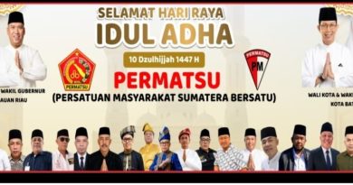 PERMATSU Ucapkan Selamat Hari Raya Idul Adha 1447 H, Ajak Masyarakat Perkuat Kebersamaan dan Kepedulian