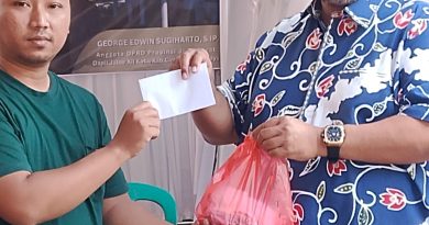 Idul adha George Edwin Sugiharto, anggota DPRD provinsi Jawa Barat dari praksi Gerindra tebar semangat dengan berquban 1 ekor sapi dan 5 ekor kambing.