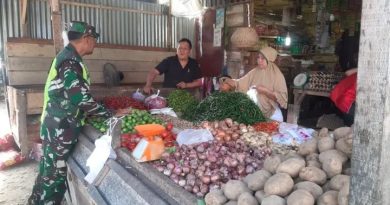 Serma Wakidi Melaksanakan Pengecekan Harga Sembako