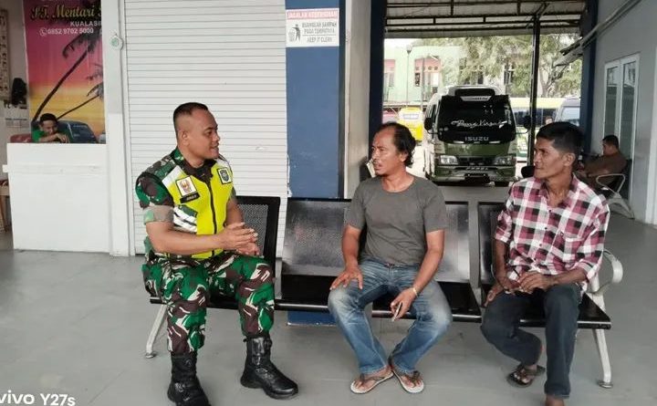 Serda Joko Laksanakan Komsos Untuk Mengetahui Perkembangan Situasi Di Wilayah