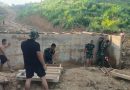 Satgas TMMD Kebut Pemasangan Mal Untuk Pembangunan Plat Beton Dua