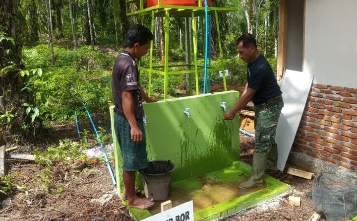 Satgas TMMD Kodim 0117Aceh Tamiang, Selesaikan Pembangunan Lima Sumur Bor