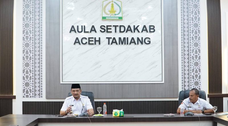 Bupati Aceh Tamiang Pimpin Rapat Percepatan Penginputan Data Kabupaten Layak Anak