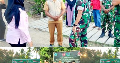 Danrem 151/Binaiya Meninjau Jembatan Garuda