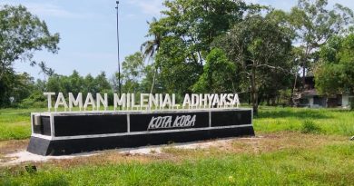 Pembangunan Taman Milenial ADHYAKSA KOBA, Diduga Dikerjakan Asal-Asalan