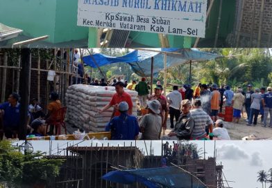 Sinergi Warga dan Kepala Desa, Masyarakat Suban 2 Kompak Gotong Royong Rehab Masjid Lama dan Bangun Masjid Baru