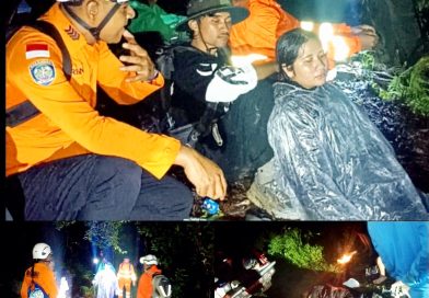 Pendaki Alami Hipotermia, sesak nafas, dan cedera pergelangan kaki, tiga pendaki dari 13 orang pendaki berhasil dievakuasi Tim SAR Gabungan