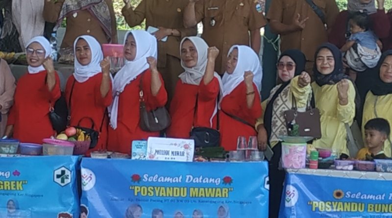 Rakor & Pembinaan ibu Kader Posyandu di Gelar diKarang agung di Ramaikan lomba masak