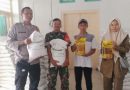 Babinsa Koramil 0620-17/Ciwaringin Monitoring Pengamanan Penyaluran Bantuan Pangan di Desa Gintung Kidul