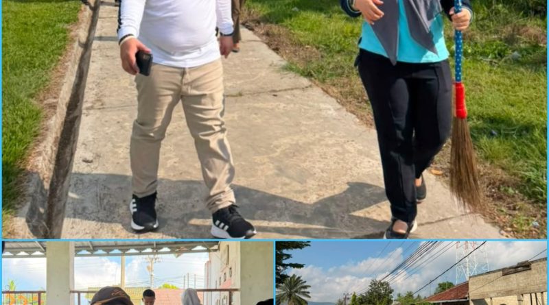 Sukseskan Program GEMA HELAU, Kecamatan Merbau Mataram Gelar Gotong Royong Massal dan Cek Kesehatan