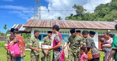Di Balik Program Kasih Minggu Yonif TP 859/RBK, Ada Kepedulian yang Menyentuh Hati masyarakat supiori