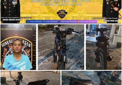 Kapolsek Pagar Alam Selatan Ipda Andi Wijaya Ungkap Kasus Penggelapan Sepeda Motor, Pelaku Dan Barang Bukti Diamankan