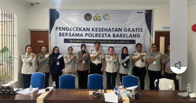 Polresta Barelang dan Rutan Batam Gelar Pemeriksaan Kesehatan Gratis untuk Warga Binaan Sambut HUT Bhayangkara ke-80