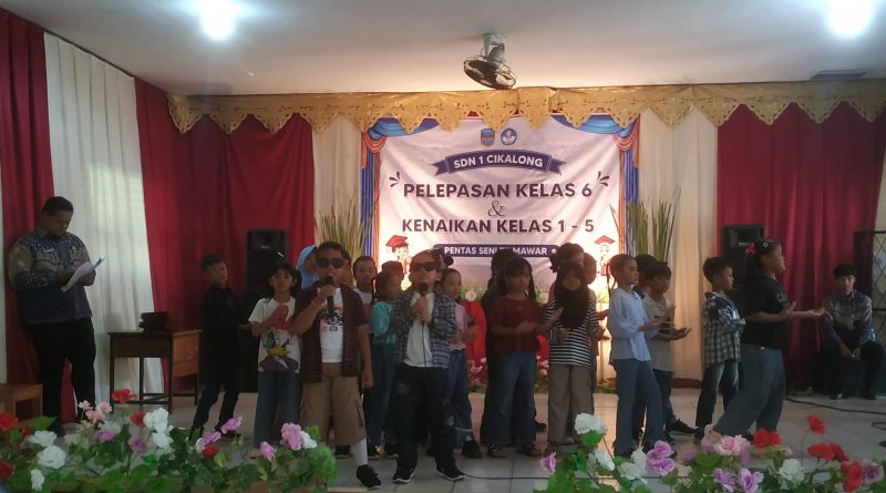 Pelepasan Siswa Kls 6 dan Pentas Seni Meriah di SDN 1 Cikalong