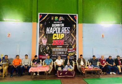Dalam Rangka HUT Bhayangkara Ke -80 Kapolres Pagar Alam Januar Kencana Setia Persada Buka Kejuaran Bulu Tangkis Kapolres Cup Tahun 2026