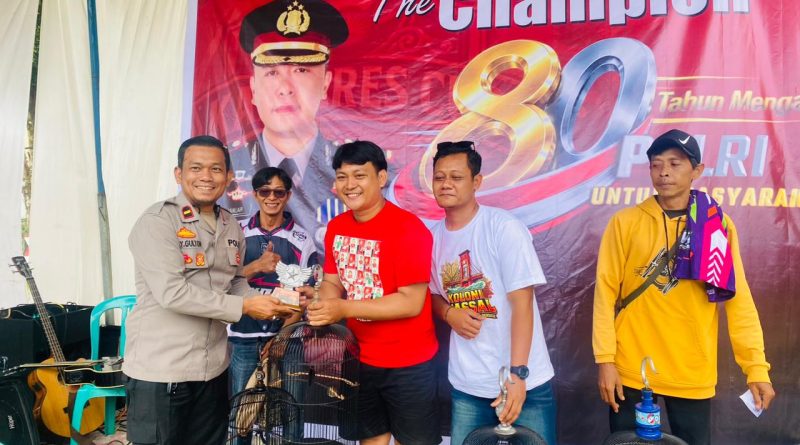 Kapolres Pagar Alam AKBP Januar Kencana Setia Persada Gelar Lomba Burung Berkicau. 277 Kicau Mania Ambil Bagian