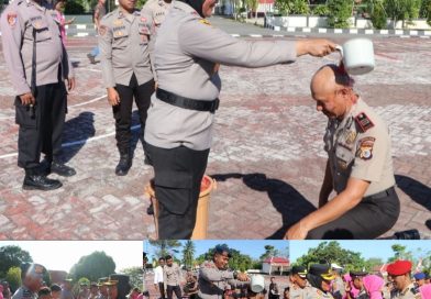 Upacara Kenaikan Pangkat Periode 1 Juli 2026, 61 Personel Polres Buru Dan Satbrimobda Maluku Menerima Tanggungjawab Yang Lebih Tinggi