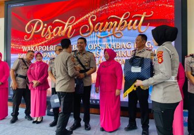 Kapolres Pagar Alam Januar Kencana Setia Persada Pimpin Gelar Pisah Sambut Pejabat Utama