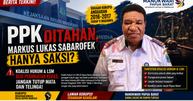 Anggaran 2016–2017 Tahap V Marampa: PPK Ditahan, Markus Lukas Sabarofek Hanya Saksi – Koalisi Hukum & LSM Beri Peringatan Keras: Jangan Tutup Mata dan Telinga!