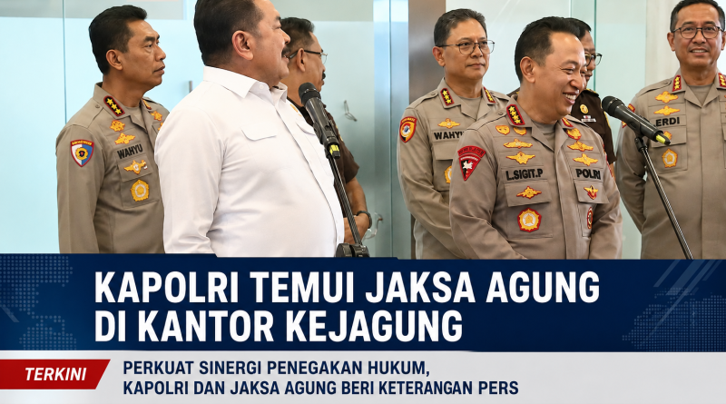 Kapolri Temui Jaksa Agung di Kejagung, Tegaskan Polri dan Kejaksaan Tetap Solid