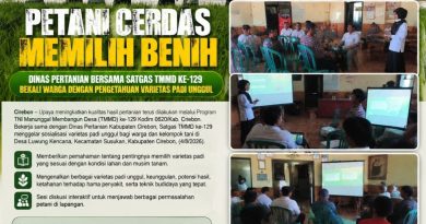 Petani Cerdas Memilih Benih, Dinas Pertanian Bersama Satgas TMMD ke-129 Bekali Warga dengan Pengetahuan Varietas Padi Unggul