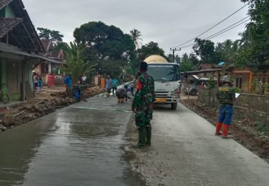 Karya Bakti TNI Rampung, Jalan Beton 18 Kilometer Hubungkan Cibadak–Rancapinang dan Permudah Akses Warga