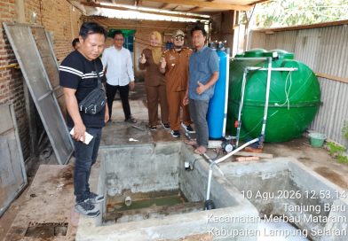 Pastikan Sesuai SOP, Camat Merbau Mataram dan UPT Puskesmas Tinjau Langsung IPAL SPPG Tanjung Baru