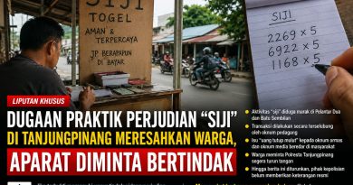 Dugaan Praktik Perjudian “Siji” di Tanjungpinang Meresahkan Warga, Aparat Diminta Bertindak