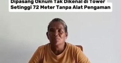 Lepas Bendera RMS Berkibar, Seorang Ibu di Aboru Nekat Panjat Tower 72 Meter