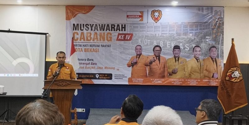 Iwan Suryana Nahkodai Hanura Kota Bekasi, Dian Rahadian Apresiasi Muscab IV