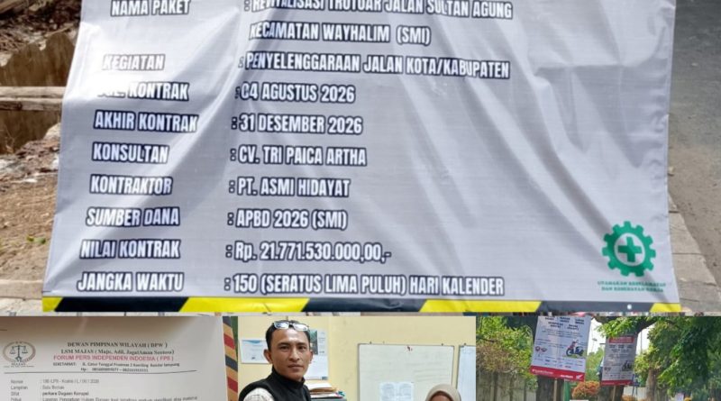 Sinyalir Praktik Kongkalikong, Laporan LSM MAJAS Mengendap di Komisi III DPRD: Pejabat Dinas PU Bungkam, APH Didesak Turun Tangan